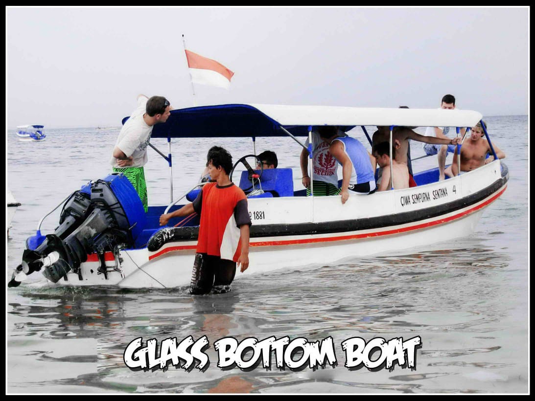 Scenic Glass Bottom Boat Tour in Bali