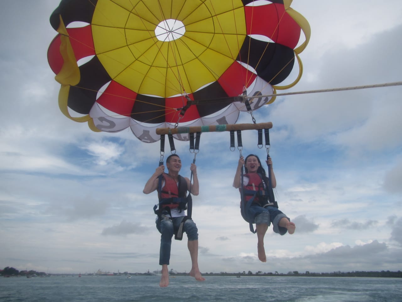 Breath-taking Parasailing Over Bali Waters